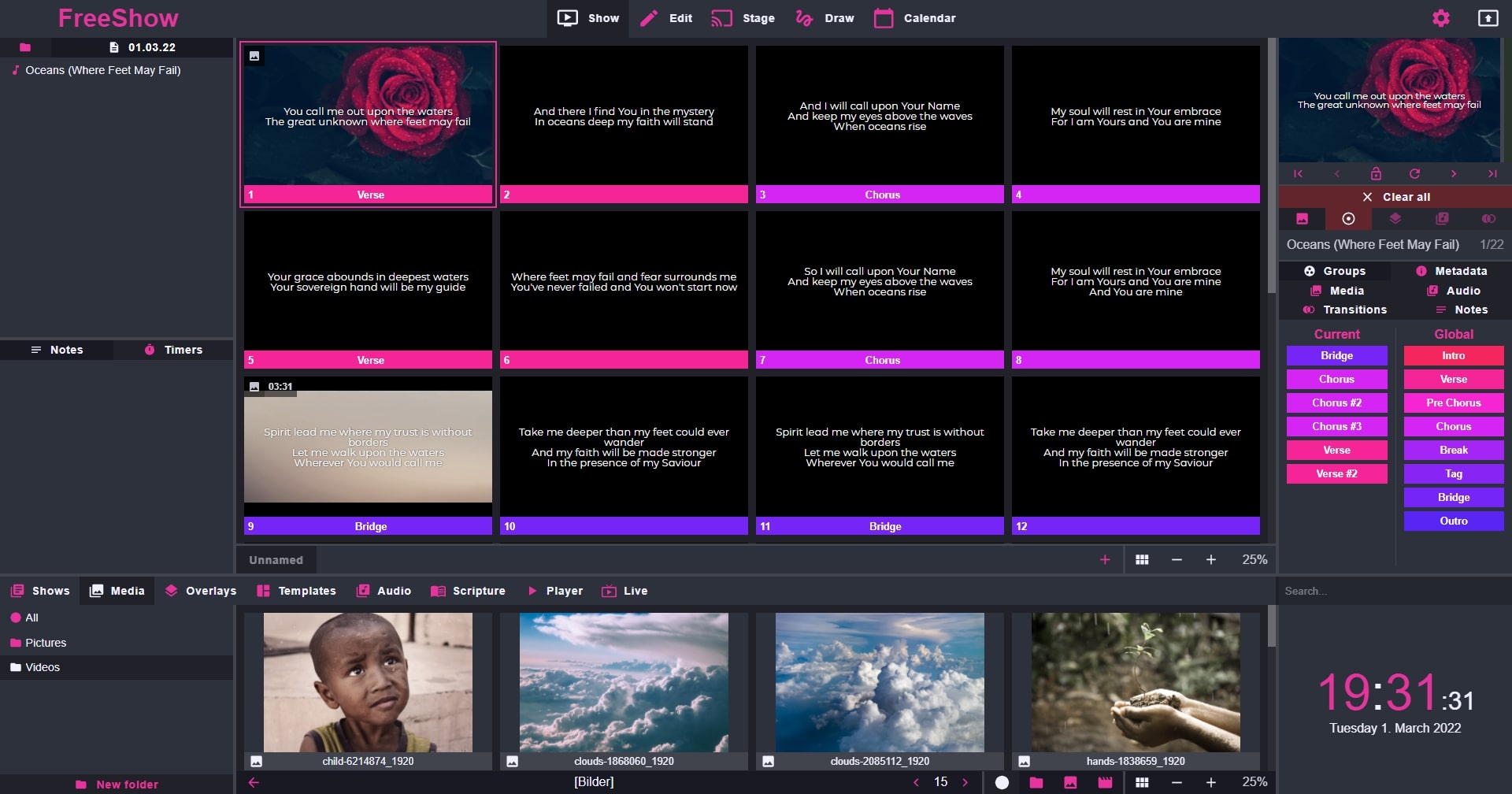 screenshot of FreeShow