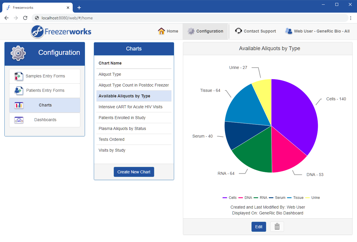 screenshot of Freezerworks