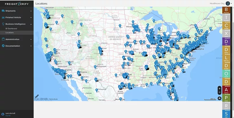 screenshot of FreightVerify