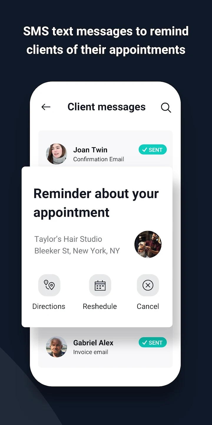screenshot of Fresha