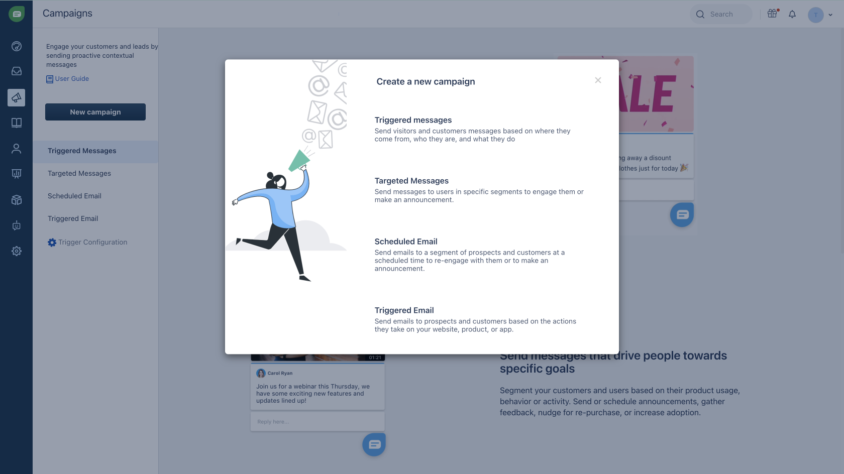 screenshot of Freshchat