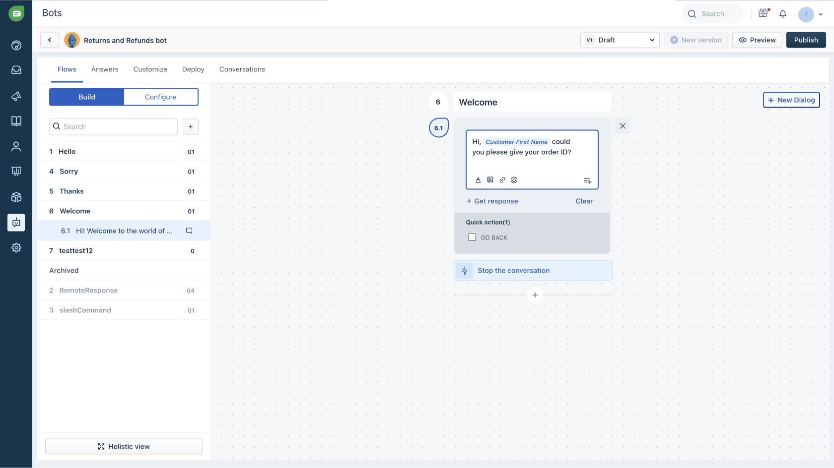 screenshot of Freshchat