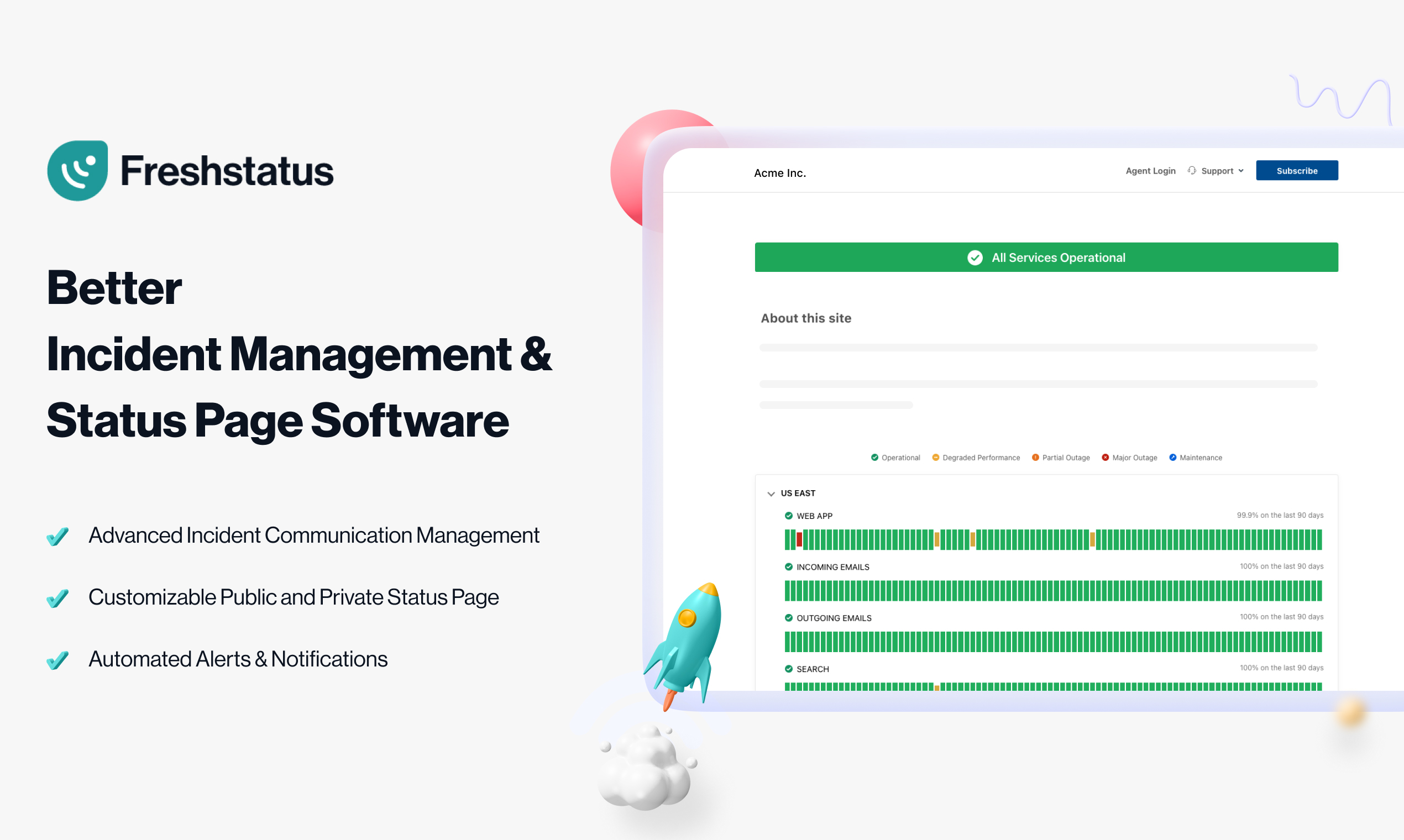 screenshot of Freshstatus