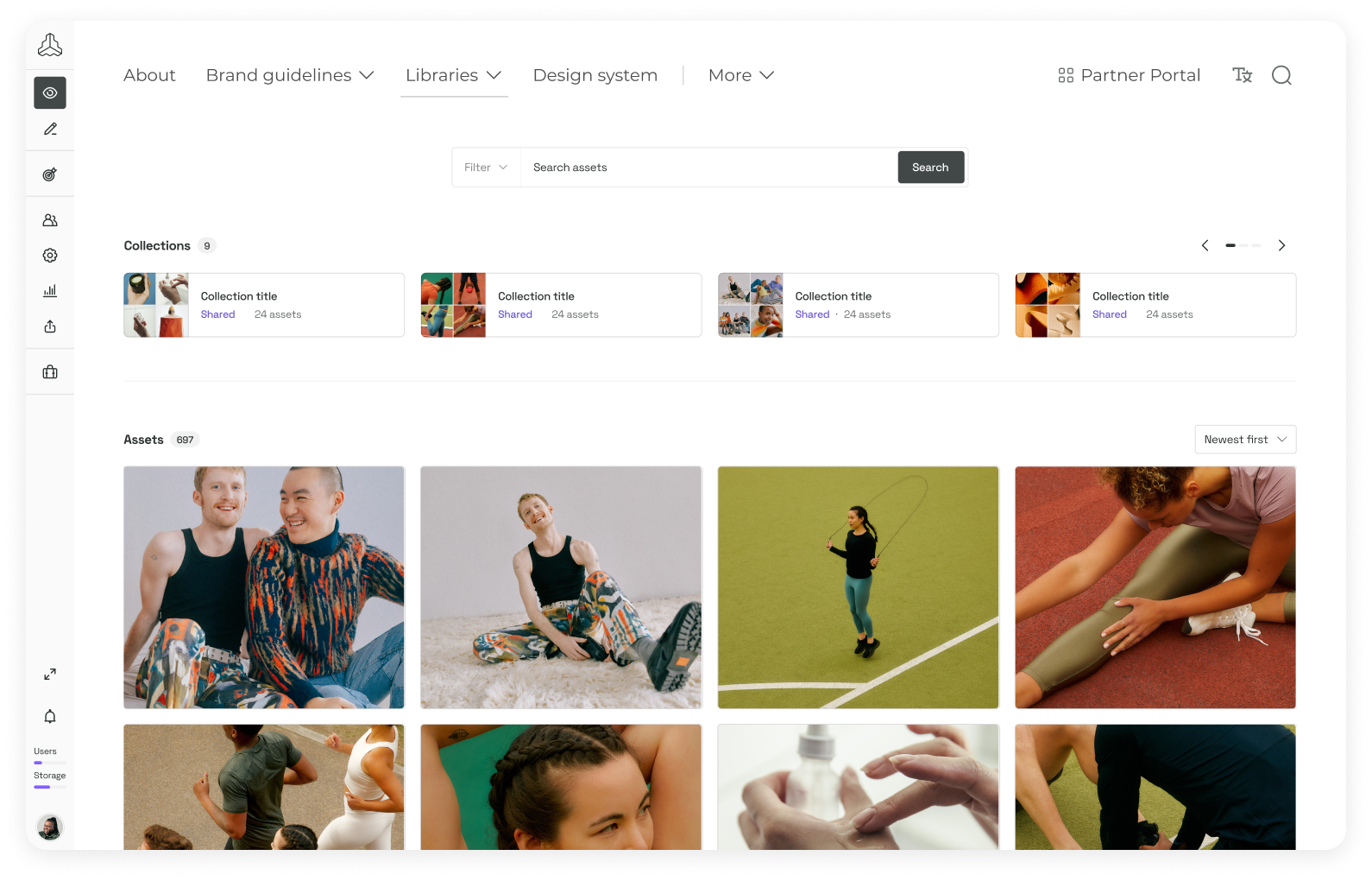 screenshot of Frontify