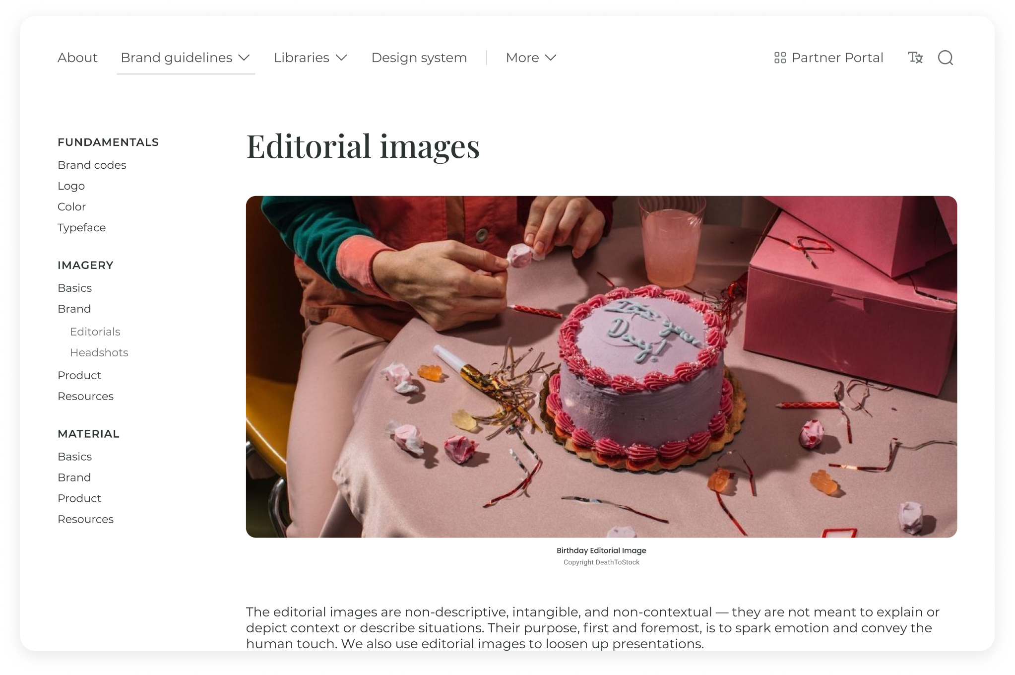 screenshot of Frontify