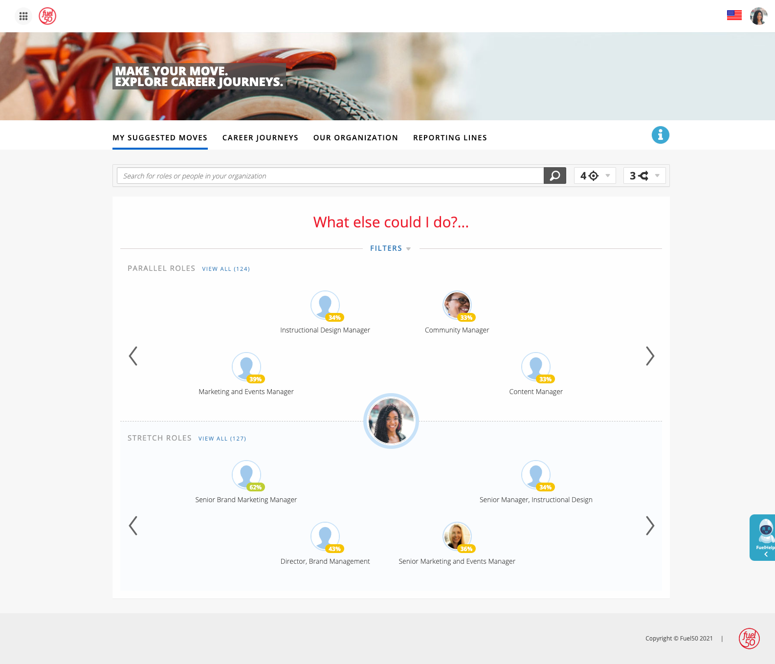 screenshot of Fuel50