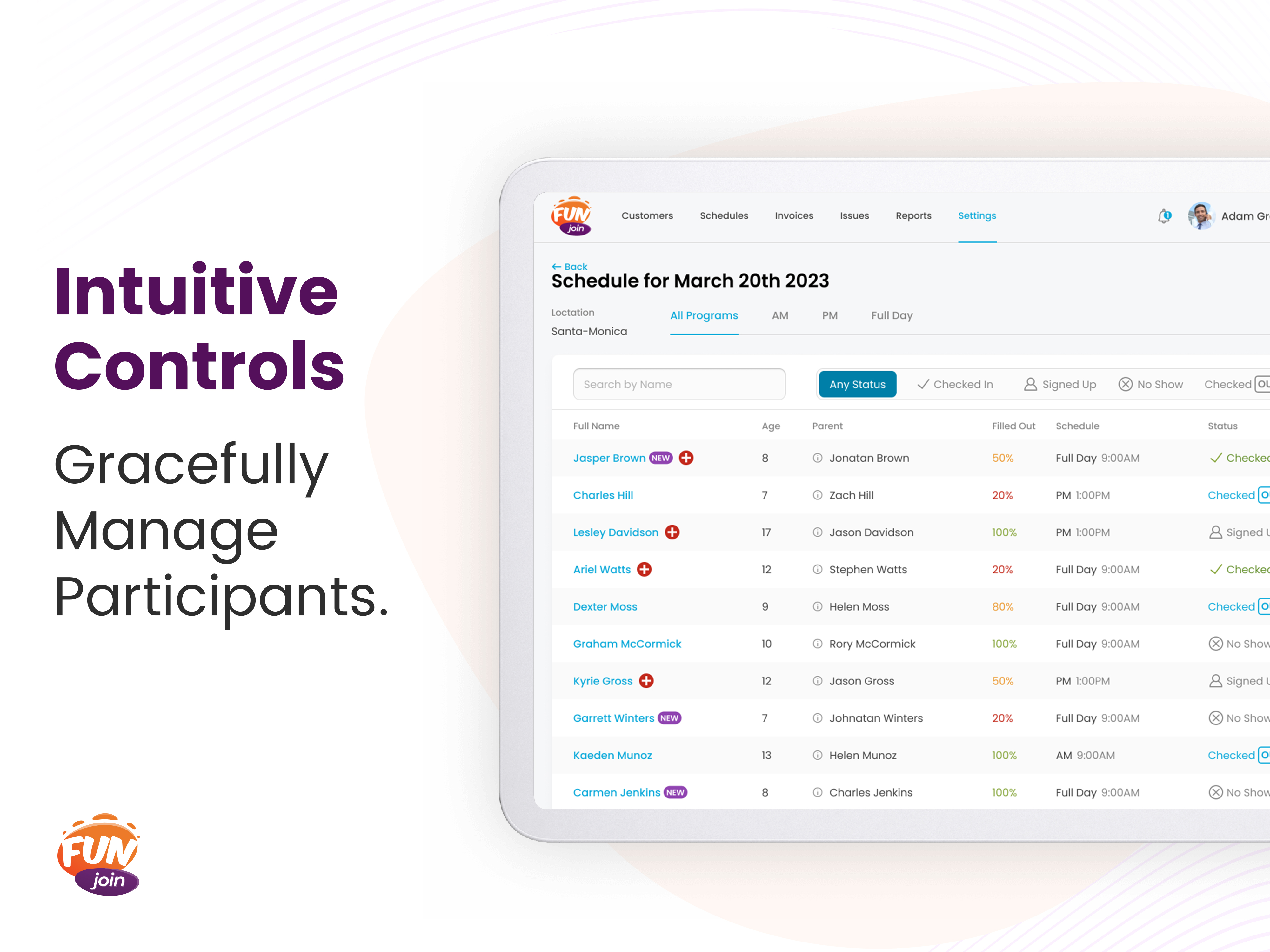 screenshot of FunJoin