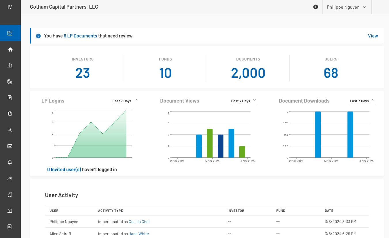 screenshot of FundCentre