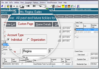 screenshot of FundRaiser