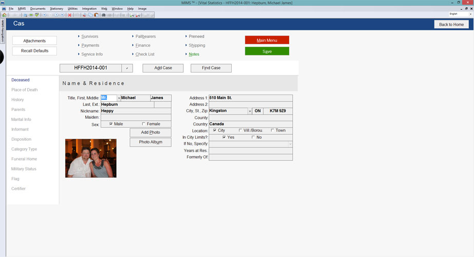screenshot of FuneralTech