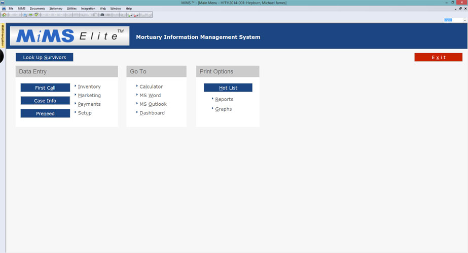 screenshot of FuneralTech