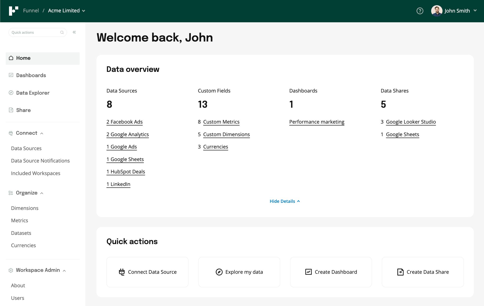 screenshot of Funnel