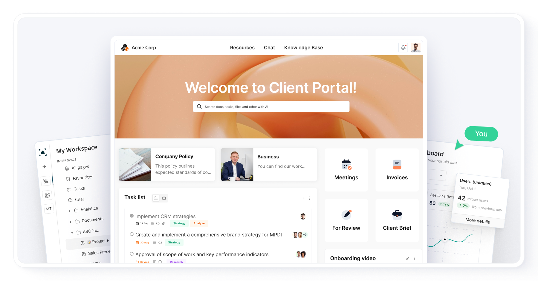 screenshot of Fusebase
