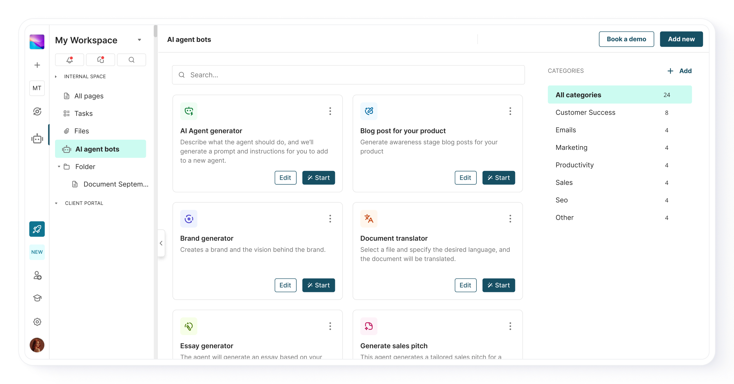 screenshot of Fusebase