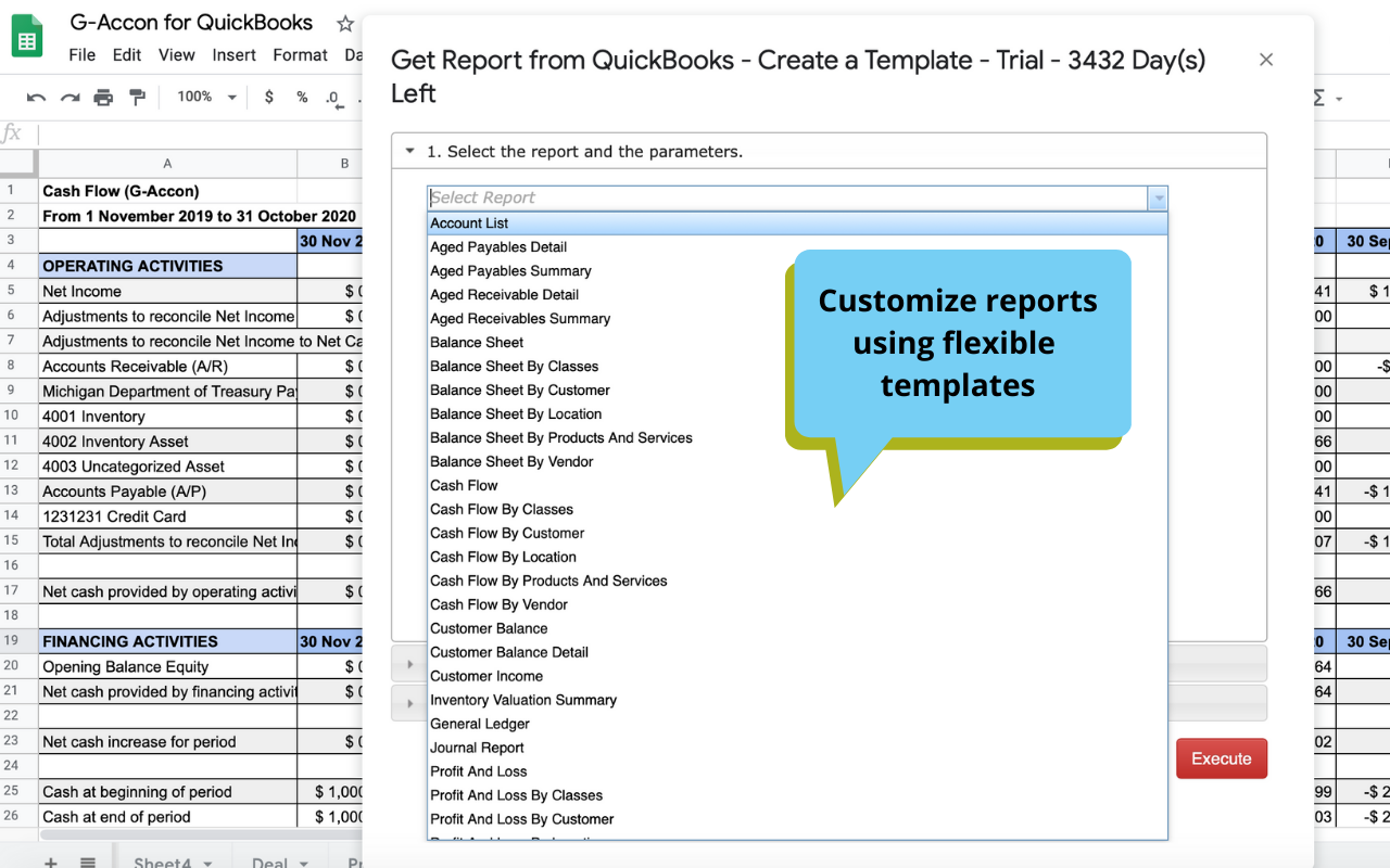 screenshot of G-Accon