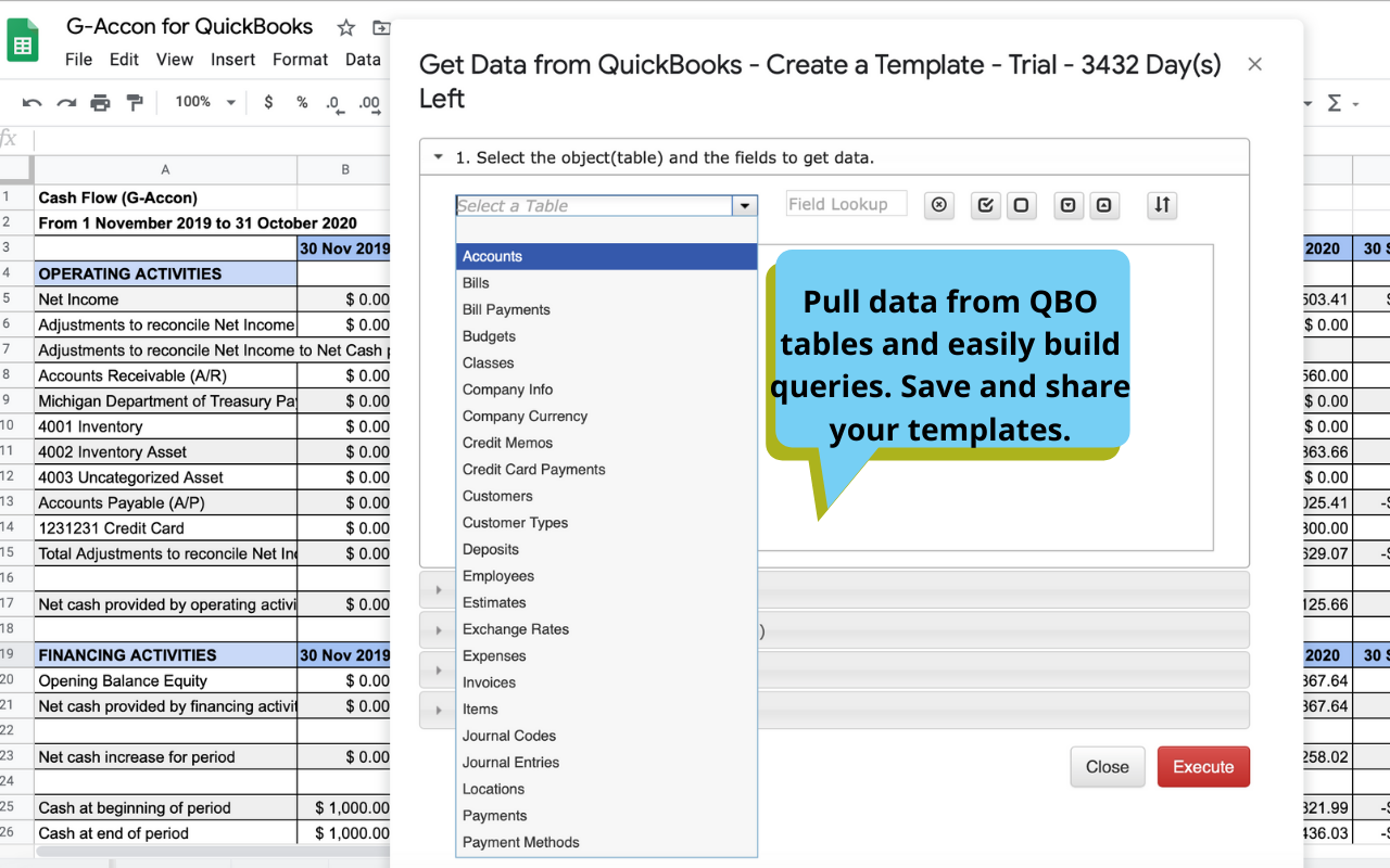 screenshot of G-Accon