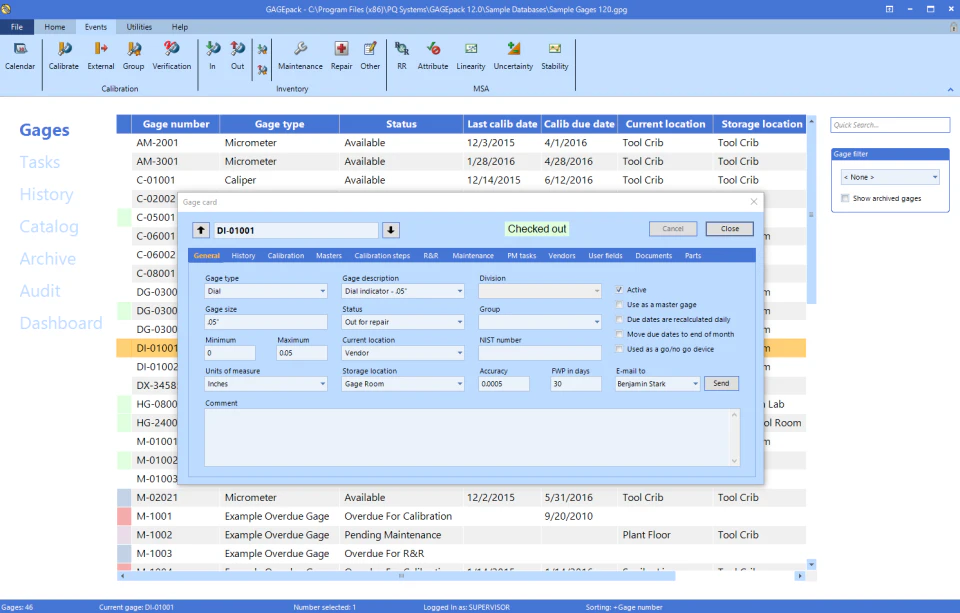 screenshot of GAGEpack