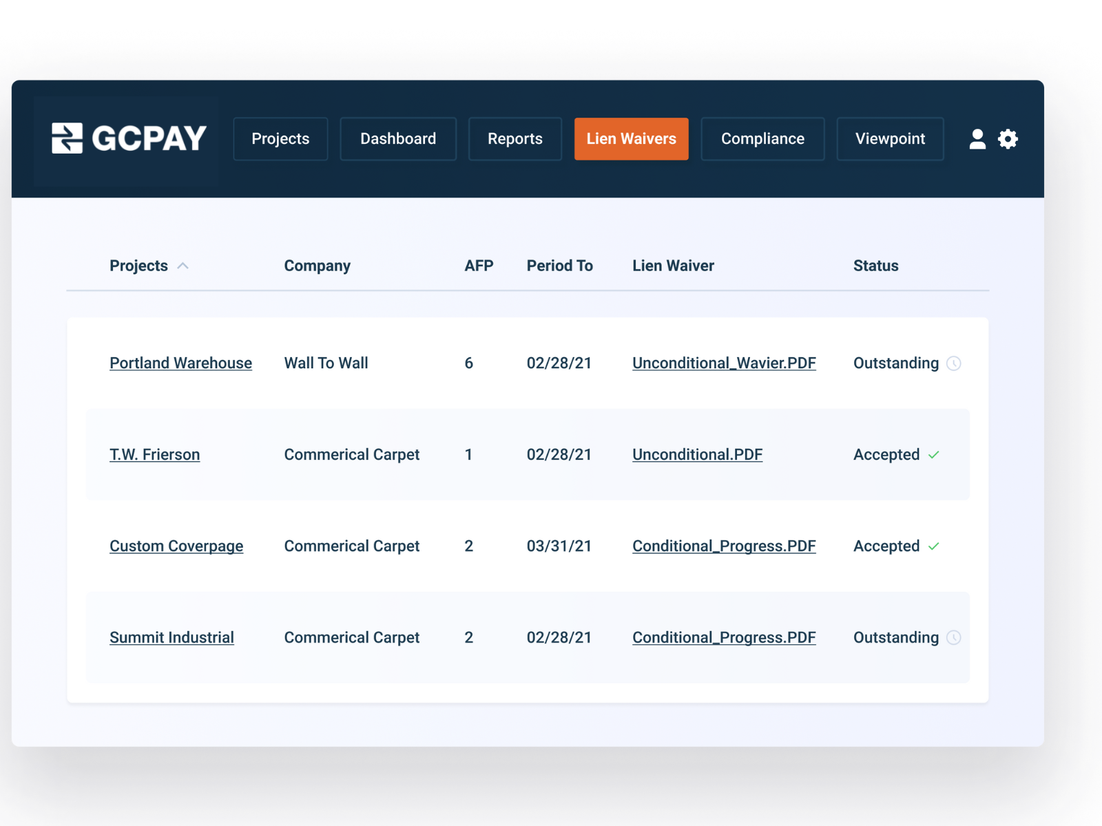 screenshot of GCPay