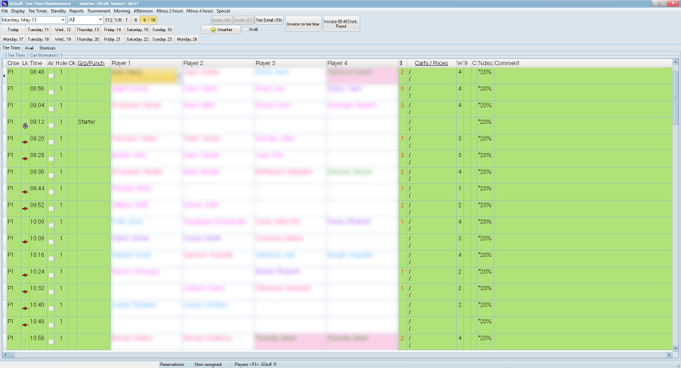 screenshot of GGGolf
