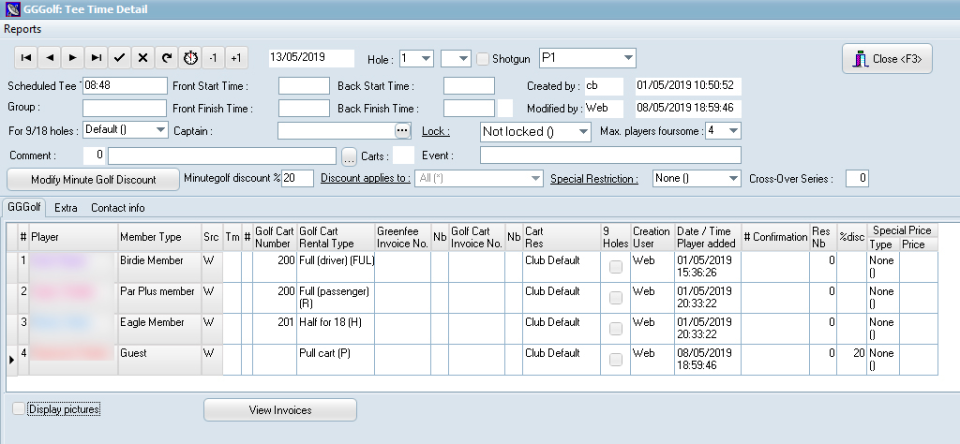 screenshot of GGGolf