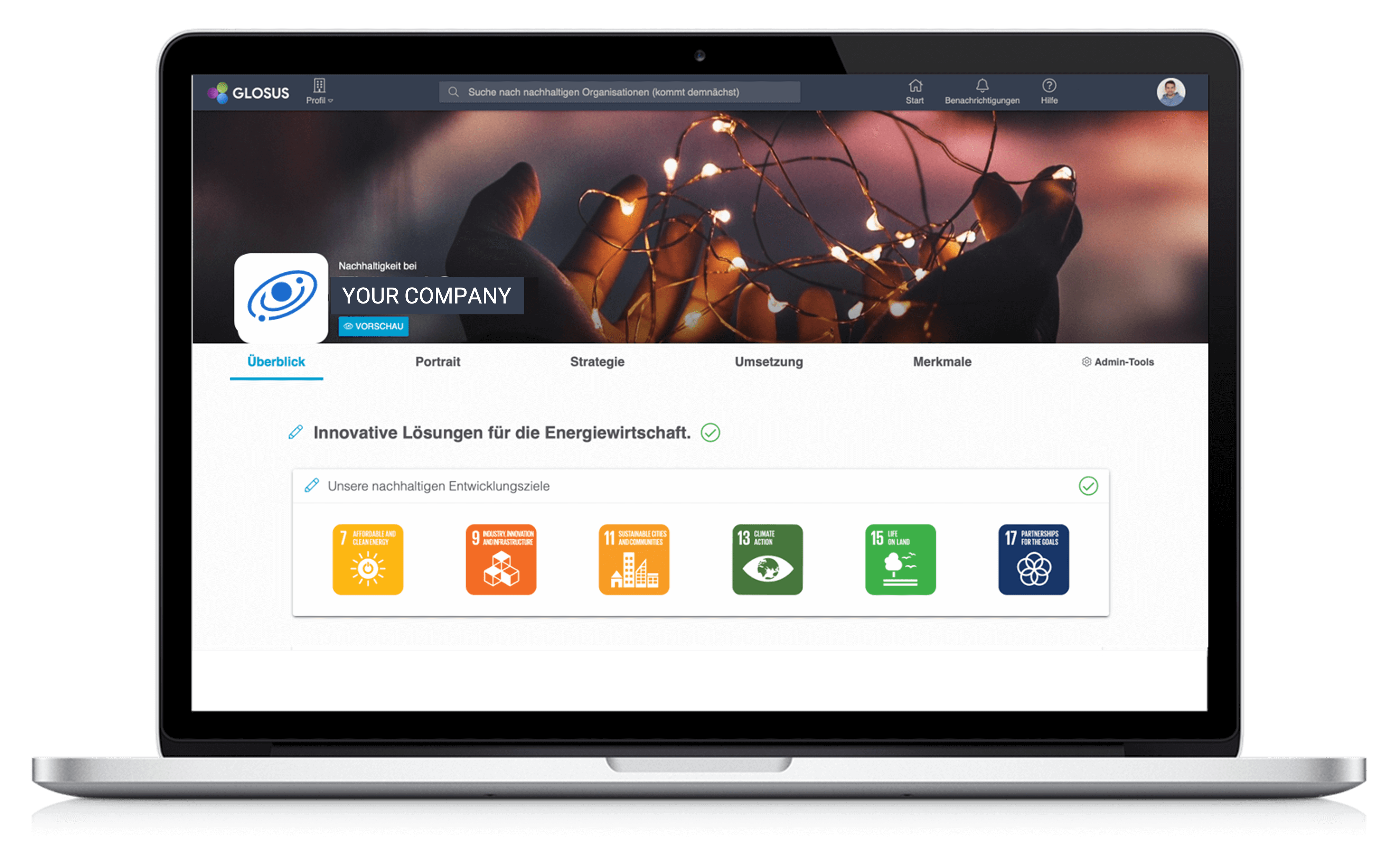 screenshot of GLOSUS