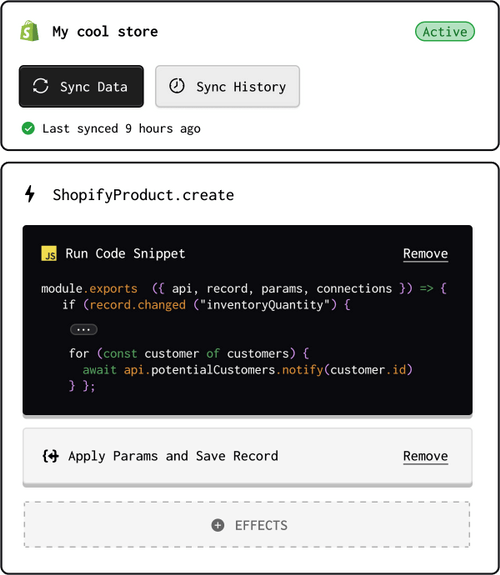 screenshot of Gadget