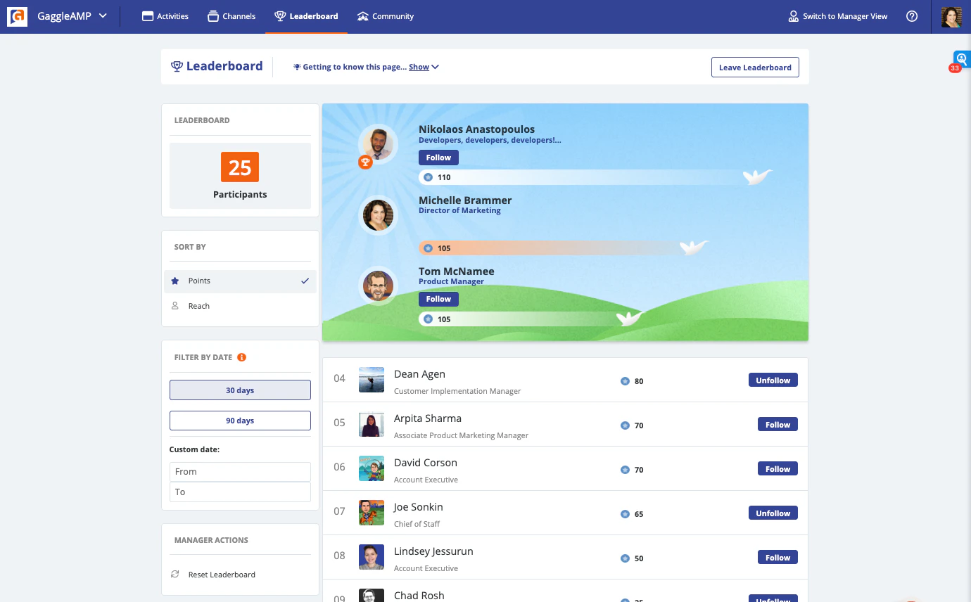 screenshot of GaggleAMP