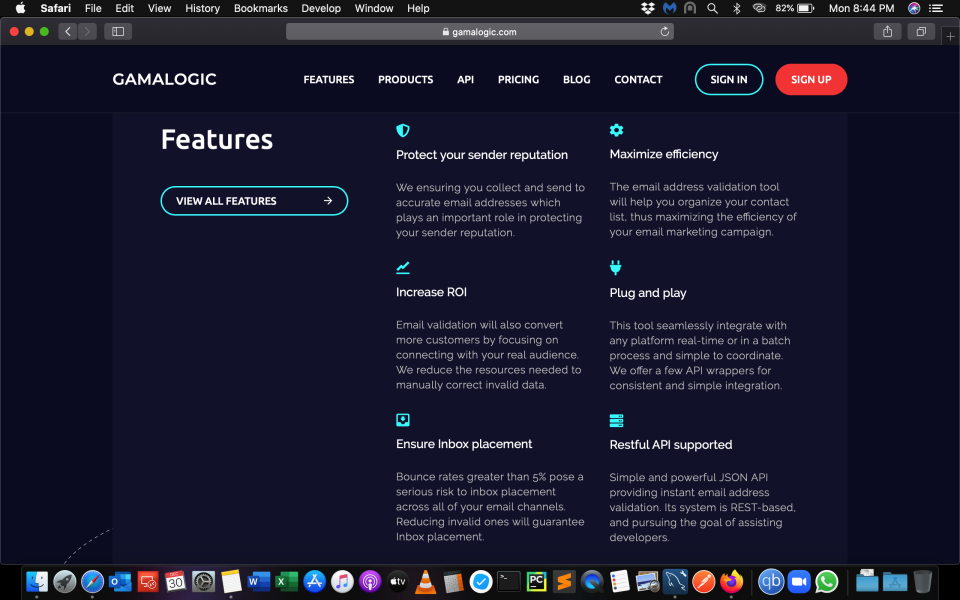screenshot of Gamalogic