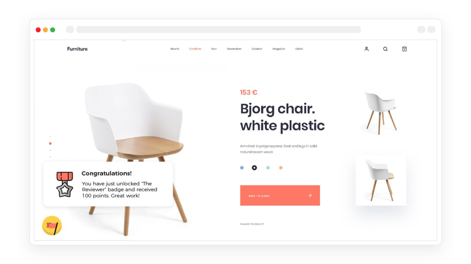 screenshot of Gameball