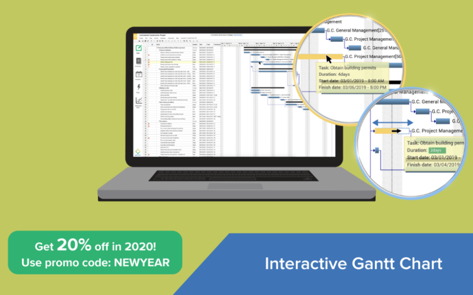 screenshot of Gantter