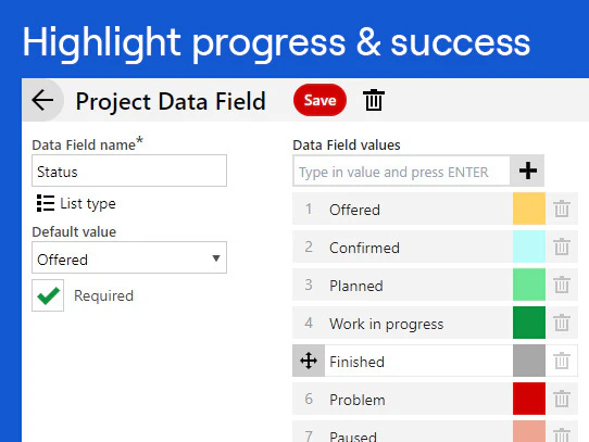 screenshot of Ganttic