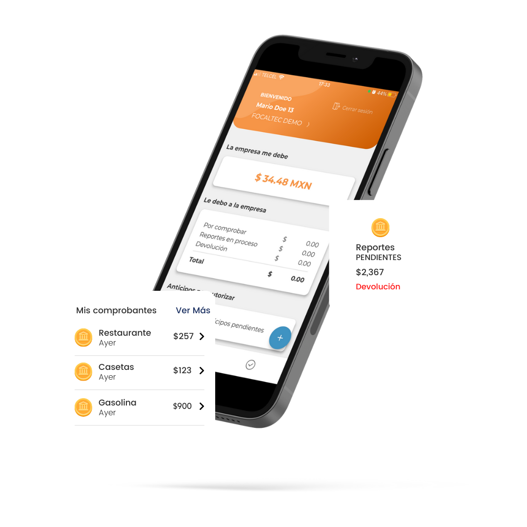 screenshot of GastosdeViaje.mx