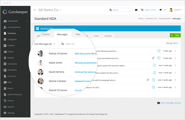 screenshot of Gatekeeper