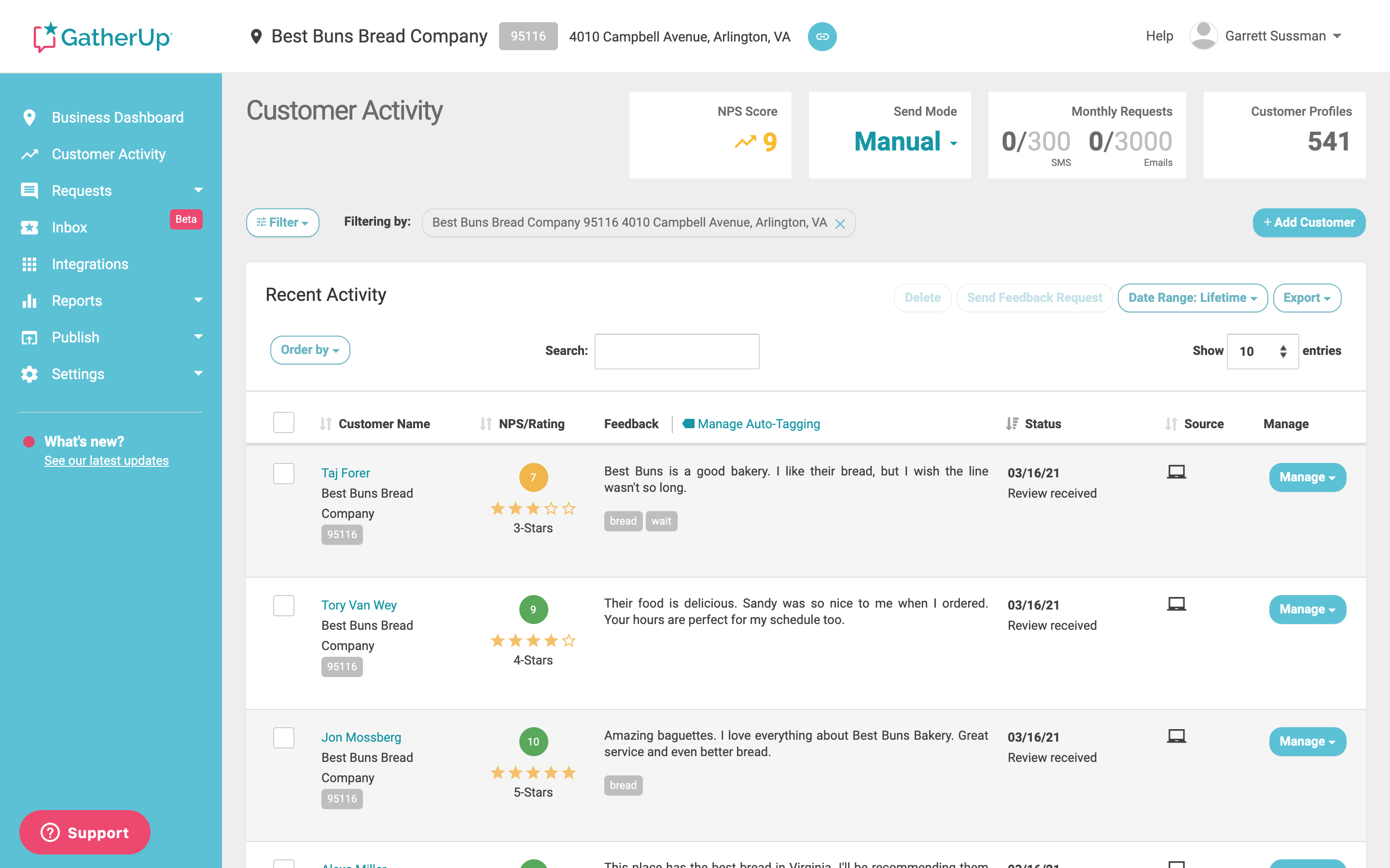 screenshot of GatherUp