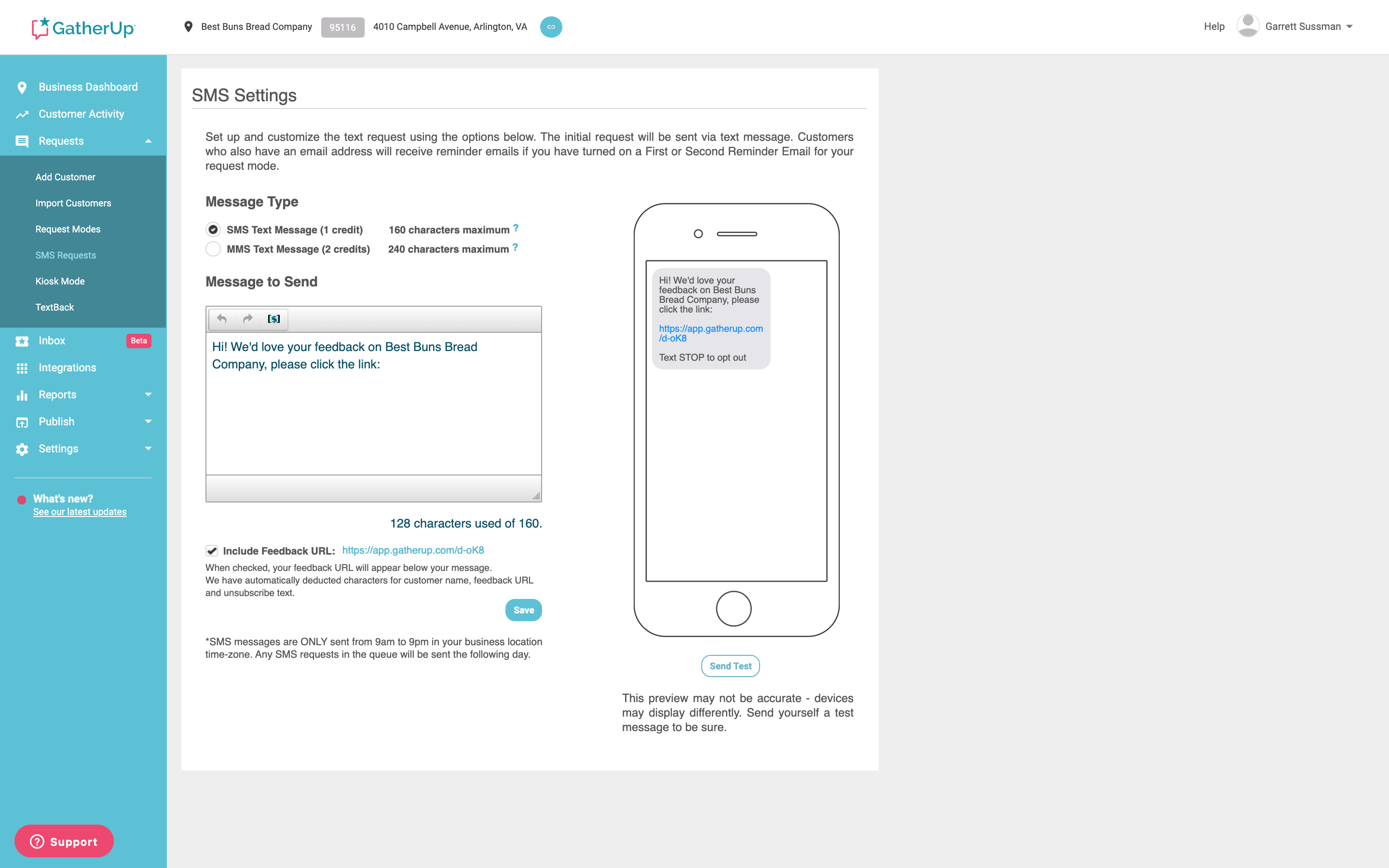 screenshot of GatherUp