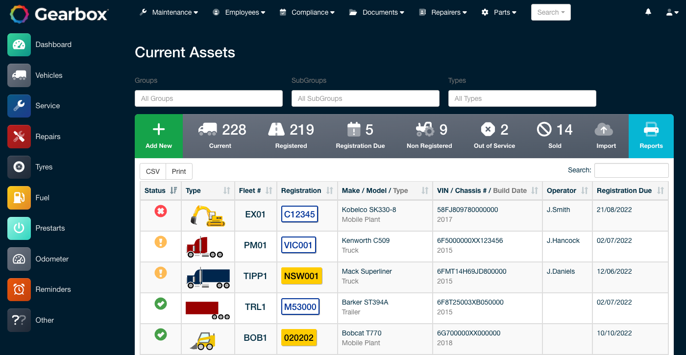 screenshot of Gearbox