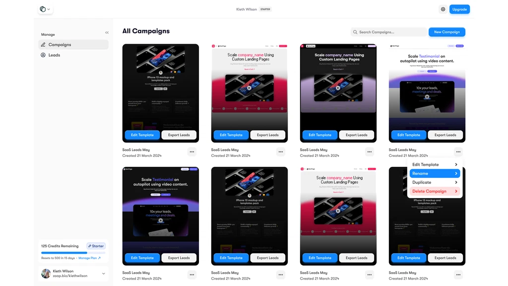 screenshot of GenPage