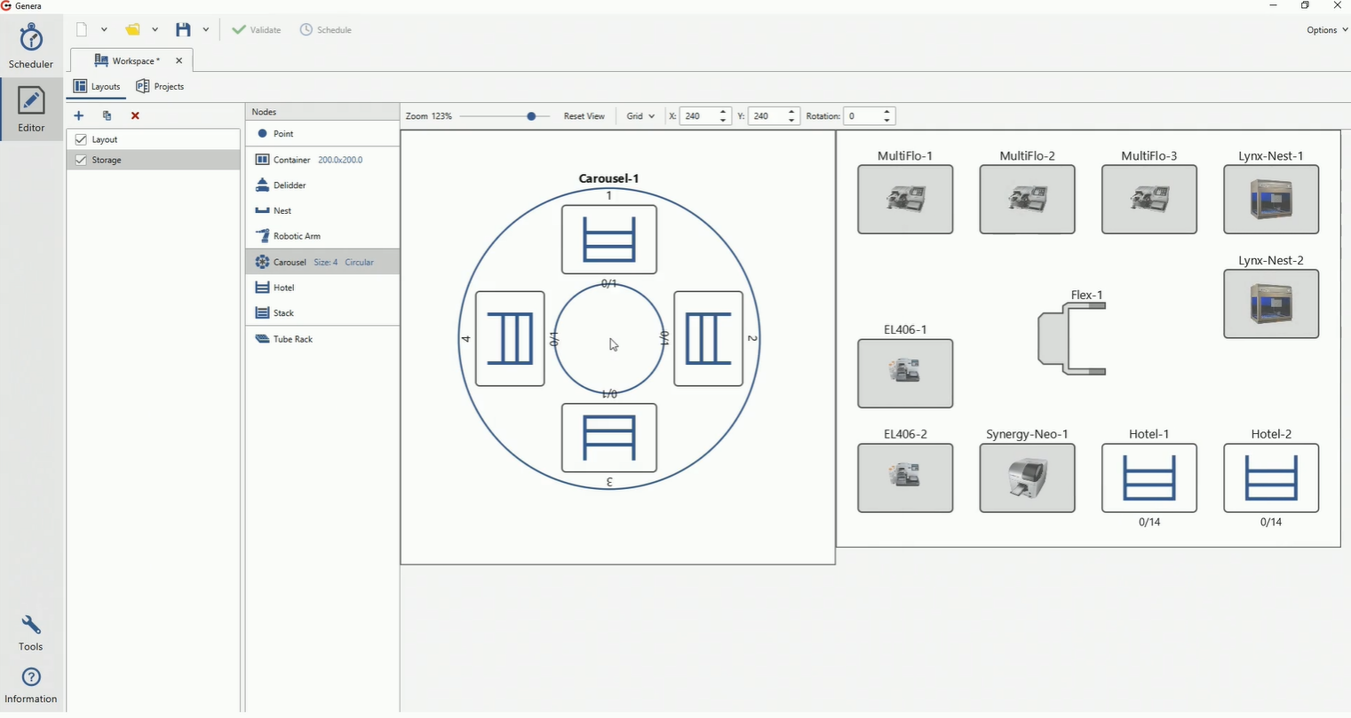 screenshot of Genera