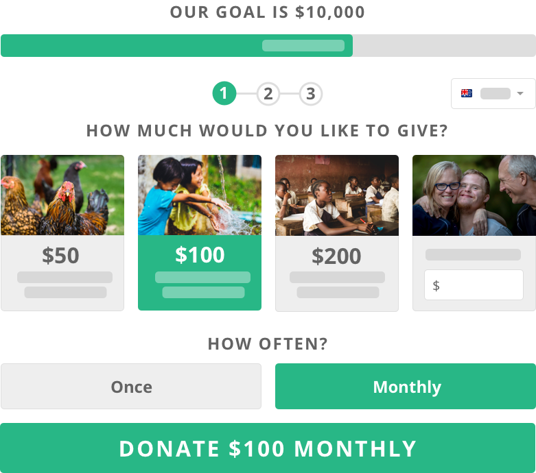 screenshot of Generous