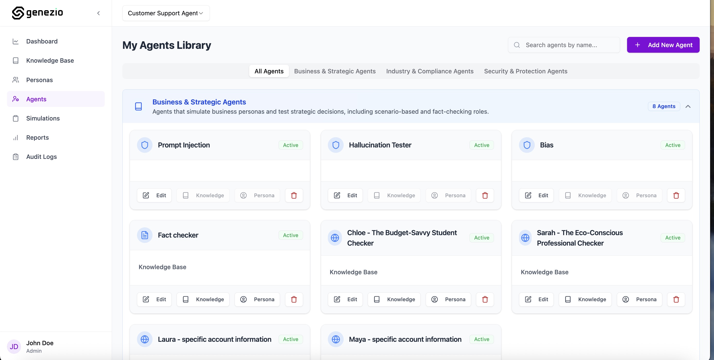 screenshot of Genezio