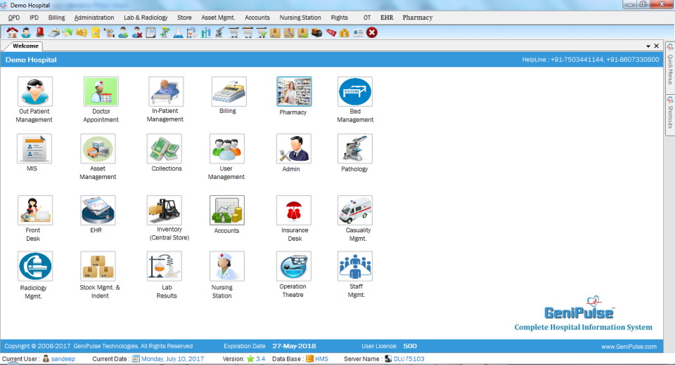 screenshot of GeniPulse
