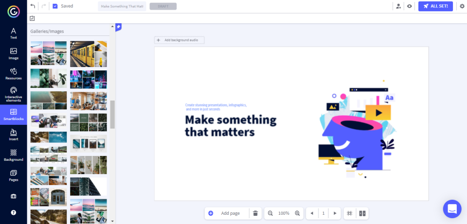 screenshot of Genially