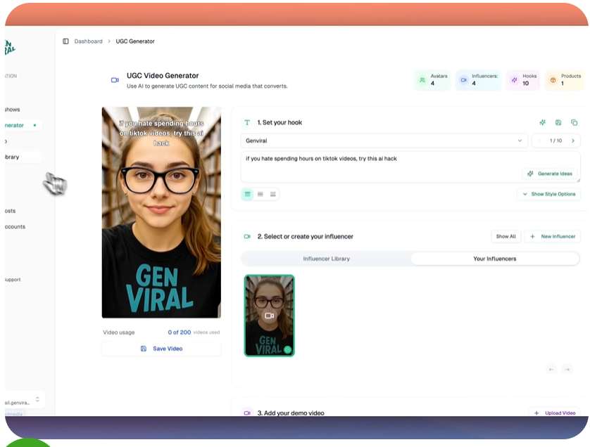 screenshot of Genviral