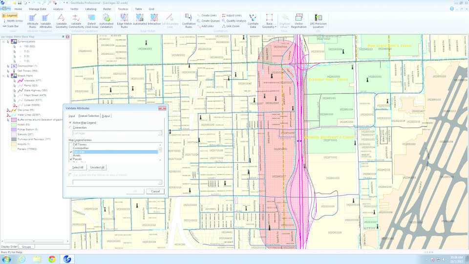 screenshot of GeoMedia