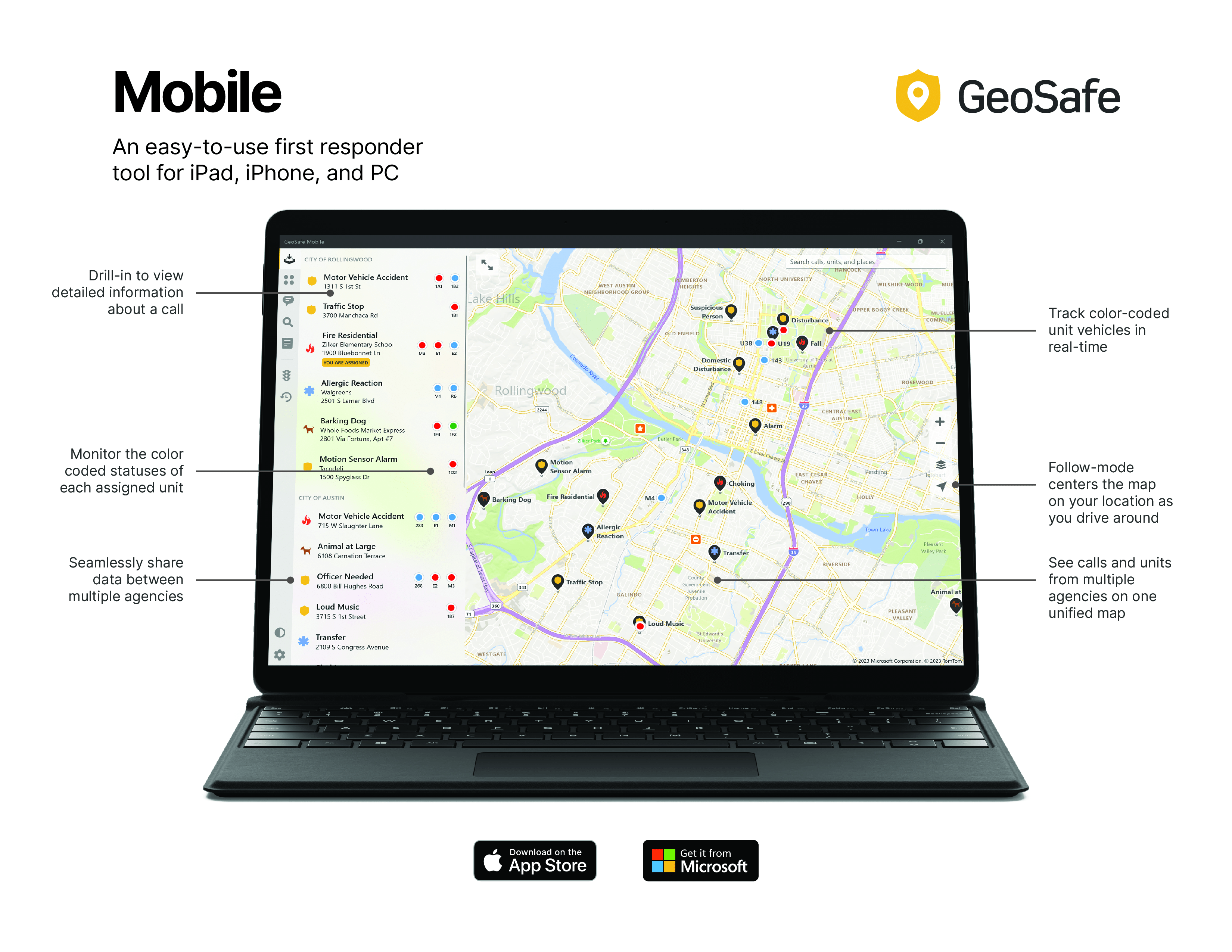 screenshot of GeoSafe