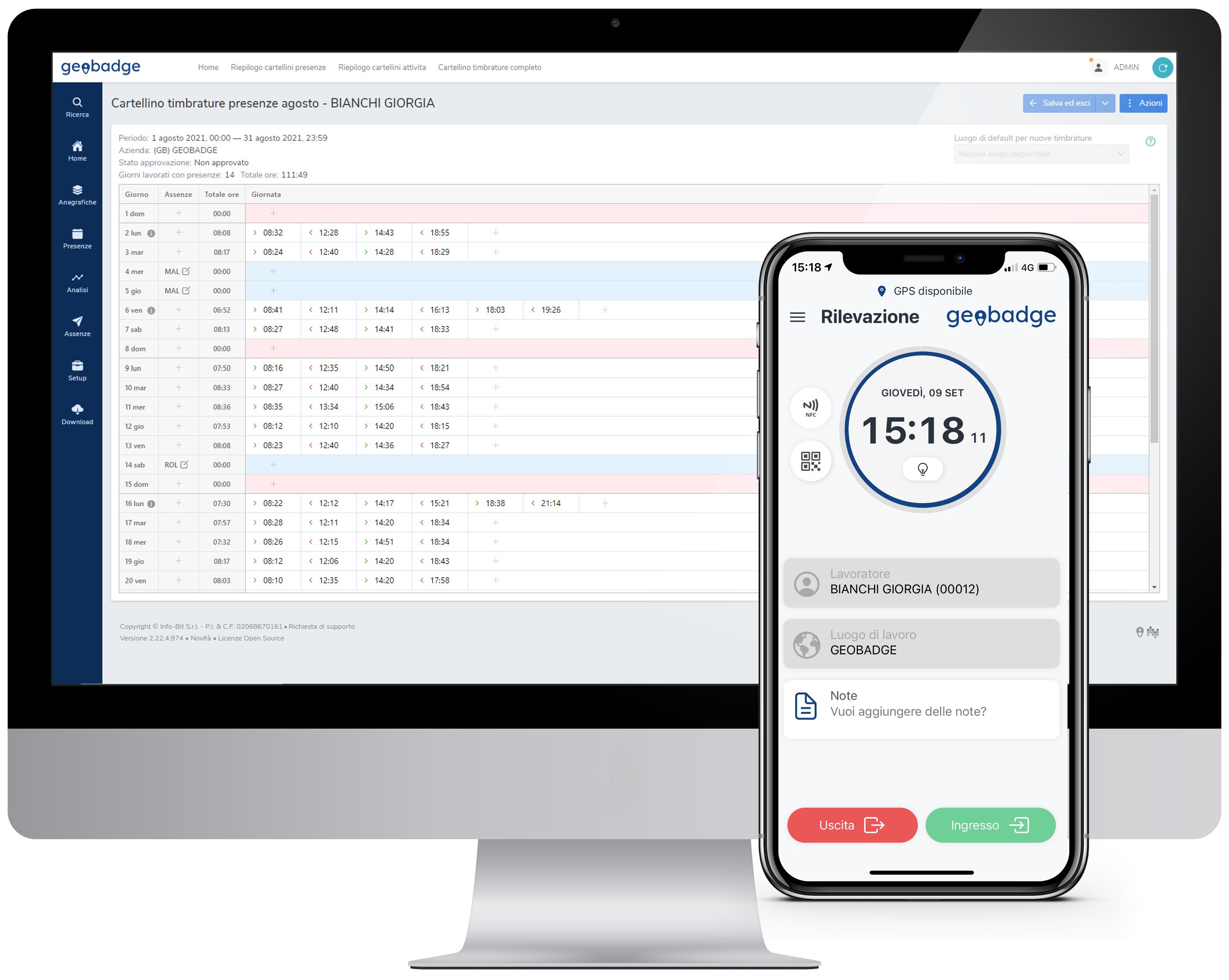 screenshot of Geobadge