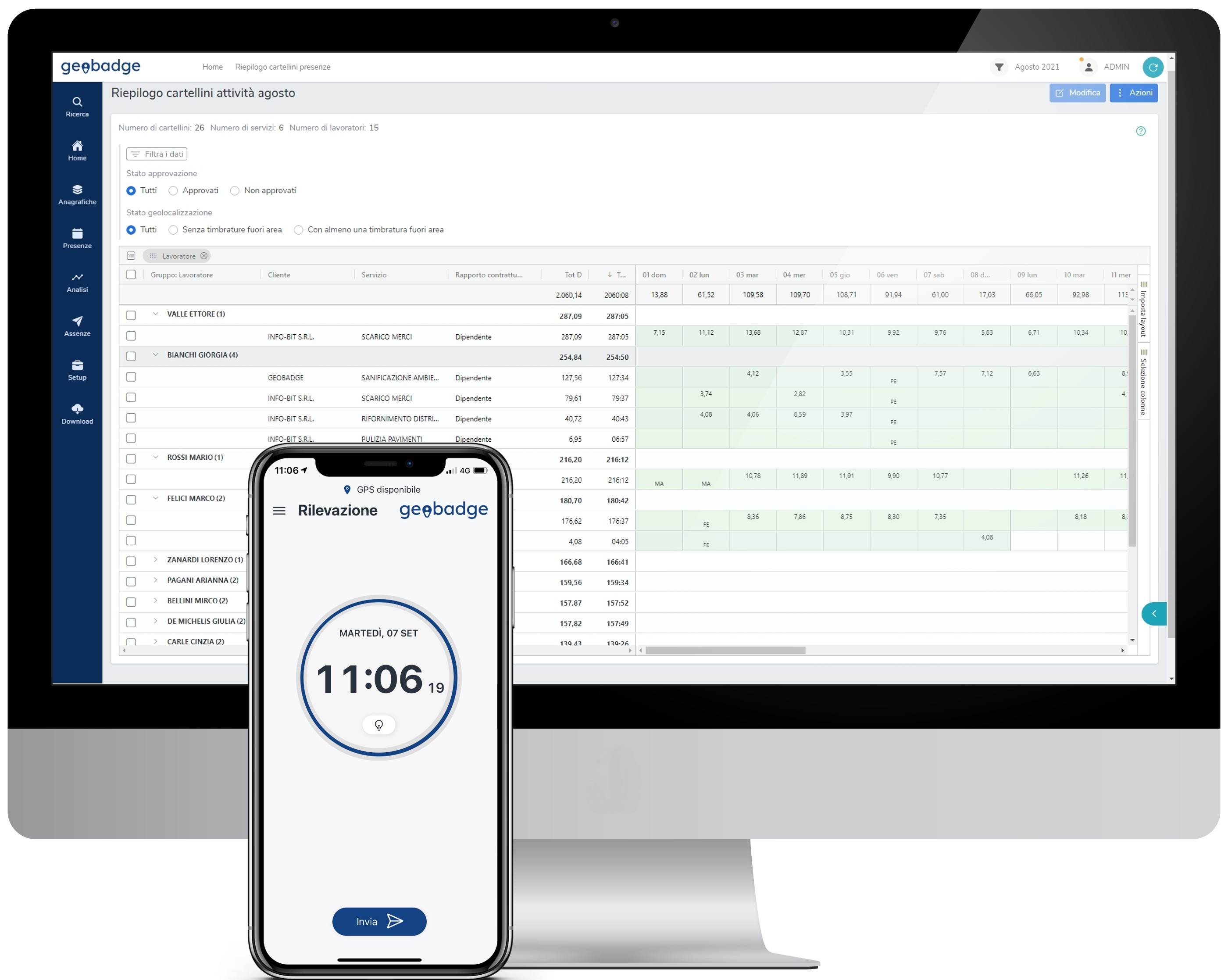 screenshot of Geobadge