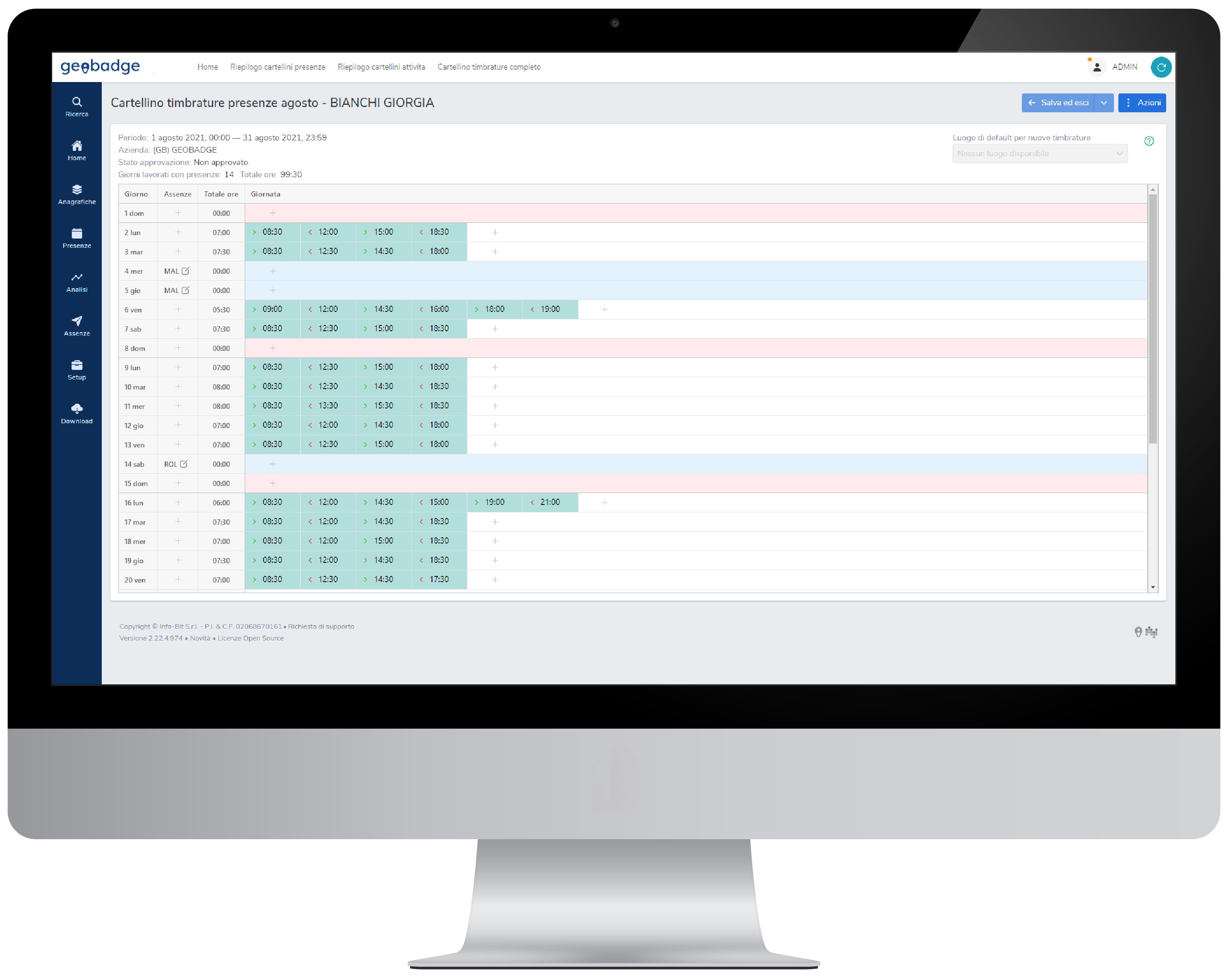 screenshot of Geobadge