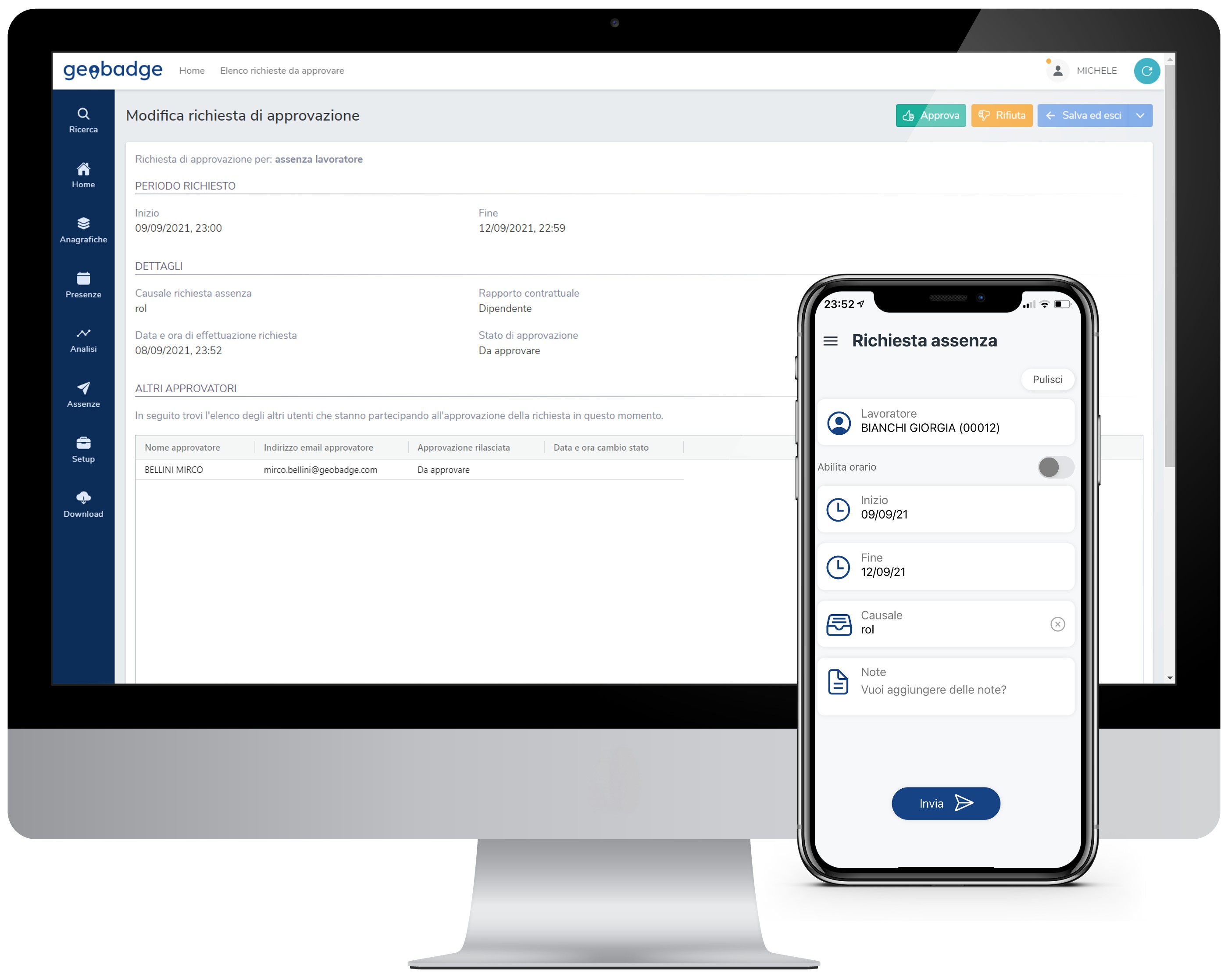 screenshot of Geobadge