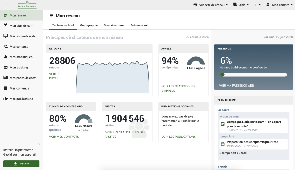 screenshot of Geolid